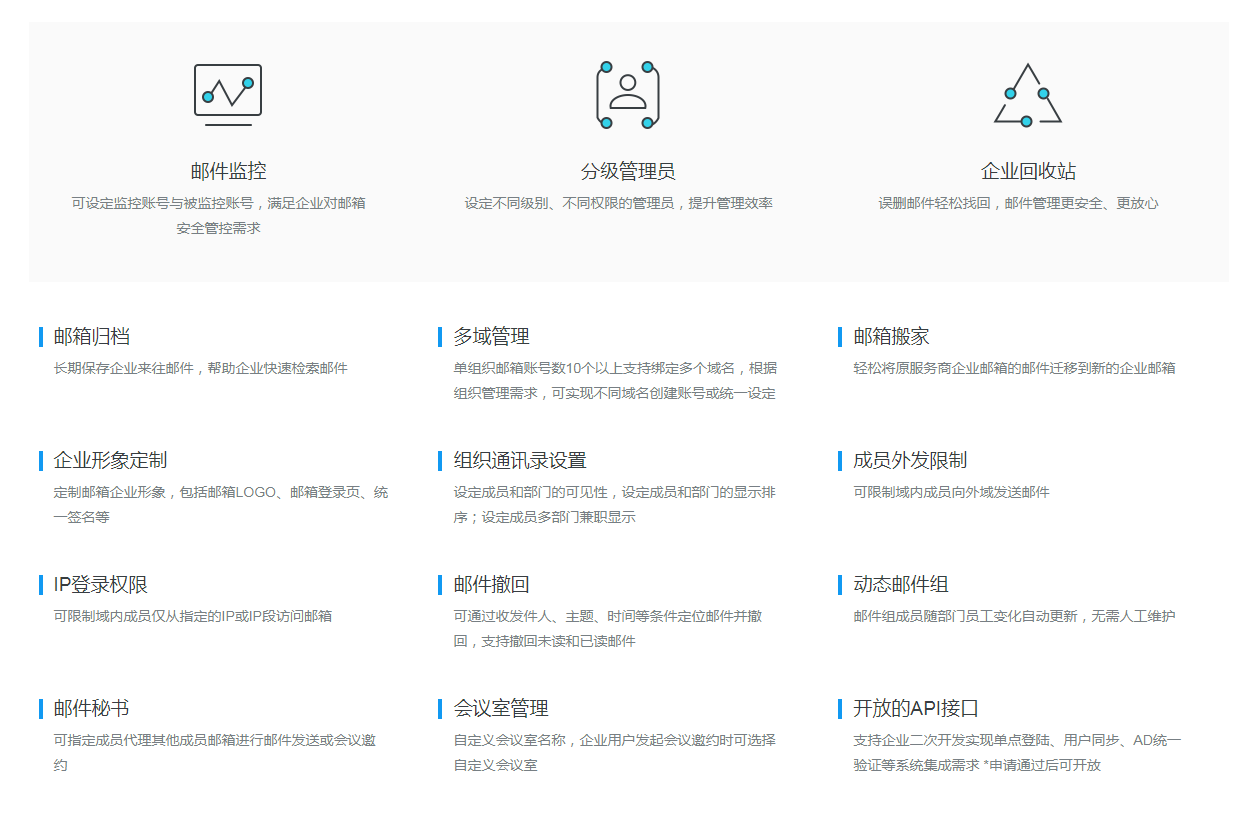 邮箱管理功能介绍